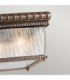 Venetian Rain 2 Light Outdoor Flush Mount Ceiling Light Brushed Bronze IP44 E14-2