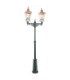 Chelsea Outdoor Twin Head Lamp Post Copper & Black IP44 E27-1