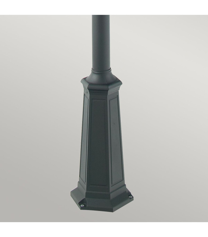 Chelsea Outdoor Twin Head Lamp Post Copper & Black IP44 E27-4