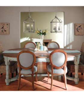 Larkin 2 Light Small Ceiling Pendant Brushed Nickel E14-2
