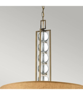 Celestial 3 Light Ceiling Pendant Bronze Beige E27-2