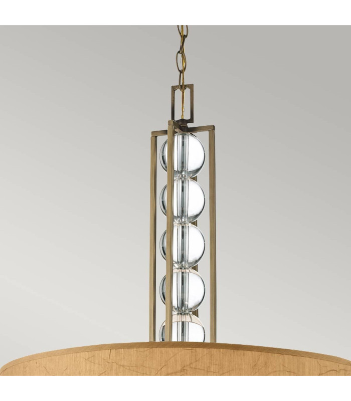 Celestial 3 Light Ceiling Pendant Bronze Beige E27-2