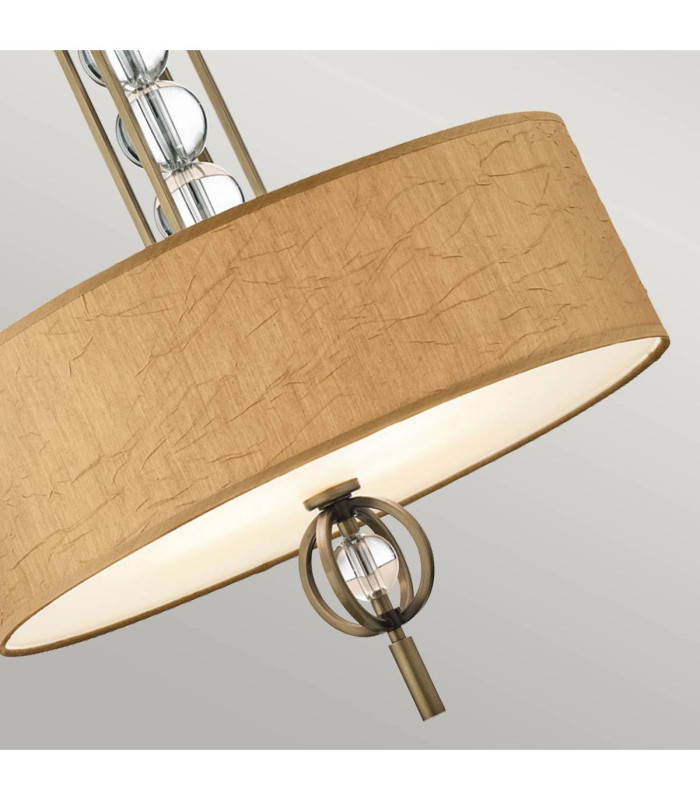 Celestial 3 Light Ceiling Pendant Bronze Beige E27-3