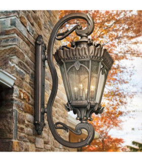 Tournai 4 Light Outdoor Wall Lantern Londonderry IP44 E27-2