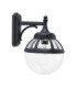 Bologna Outdoor 1 Light Down Globe Wall Light Black IP54 E27-1