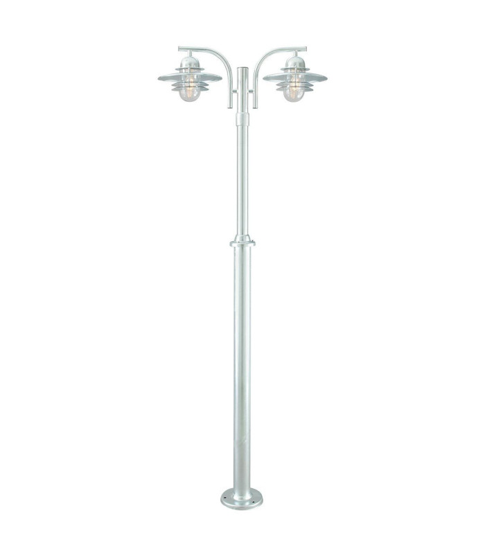 Oslo Outdoor 2 Light Lamp Post Galvanized  IP55 E27-1