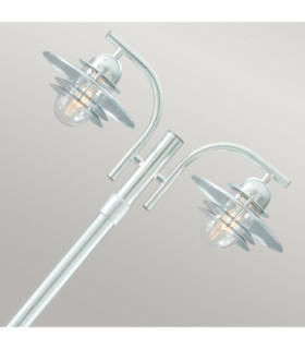 Oslo Outdoor 2 Light Lamp Post Galvanized  IP55 E27-2