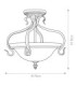 Sonoma Valley 3 Light Semi Flush Ceiling Light Aged Tortoise Shell E27-5