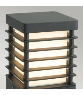 Halmstad Outdoor Small Bollard Black  IP66 E27-2