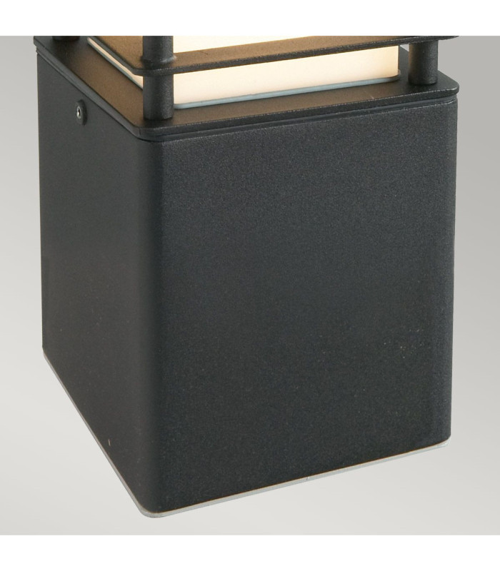 Halmstad Outdoor Small Bollard Black  IP66 E27-4