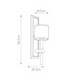 Celestial 1 Light Indoor Wall Light Bronze Beige E14-5