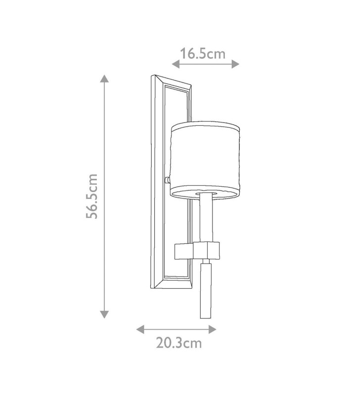 Celestial 1 Light Indoor Wall Light Bronze Beige E14-5