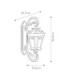 Tournai 4 Light Outdoor Wall Lantern Light Londonderry IP44 E14-5