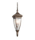 Venetian Rain 2 Light Outdoor Ceiling Chain Lantern Brushed Bronze E14-1