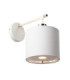 Balance 1 Light Indoor Dome Wall Light Polished White Nickel E27-1