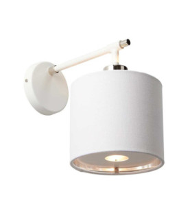 Balance 1 Light Indoor Dome Wall Light Polished White Nickel E27-1