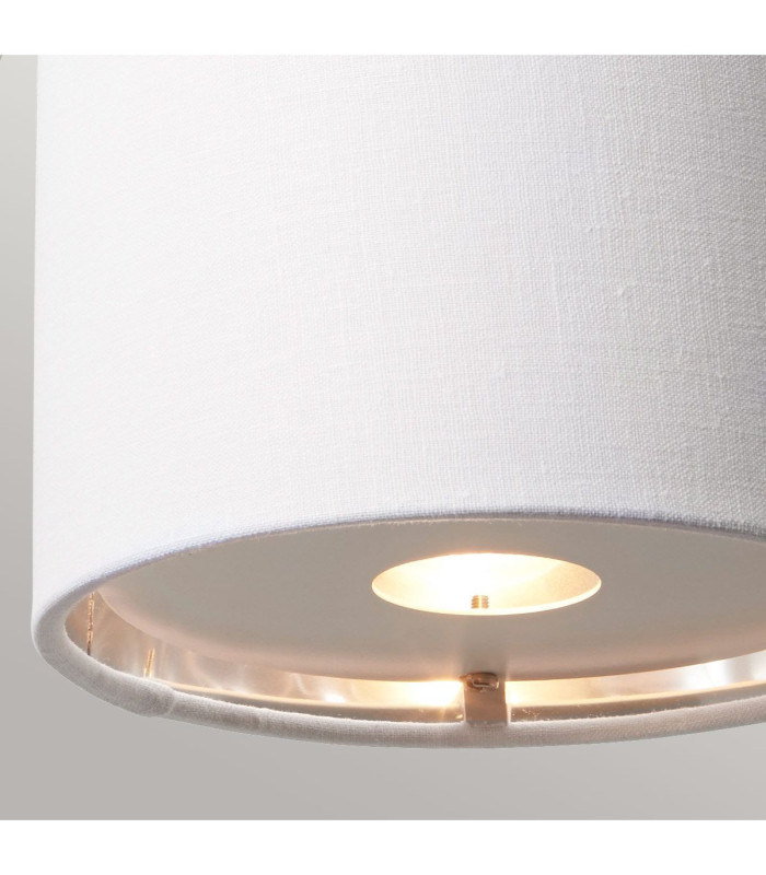Balance 1 Light Indoor Dome Wall Light Polished White Nickel E27-4