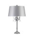 Amarilli 1 Light Table Lamp Silver Black E27-1