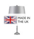 Amarilli 1 Light Table Lamp Silver Black E27-4