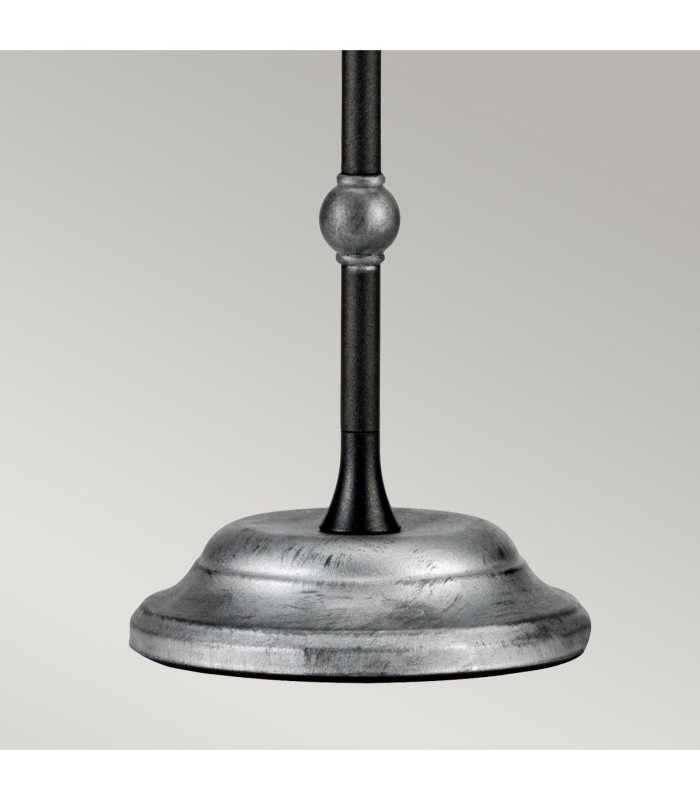 Amarilli 1 Light Table Lamp Silver Black E27-5