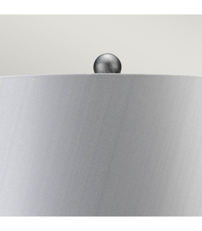 Amarilli 1 Light Table Lamp Silver Black E27-6