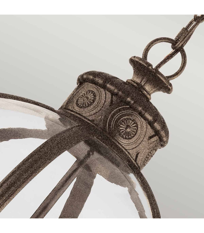 Adams 4 Light Ceiling Chandelier Pendant Light British Bronze E14-4