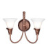 Emily 2 Light Indoor Wall Light Copper E14-1
