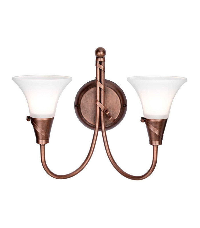 Emily 2 Light Indoor Wall Light Copper E14-1