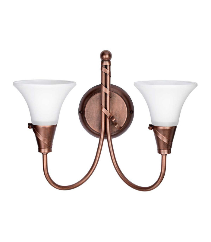 Emily 2 Light Indoor Wall Light Copper E14-5