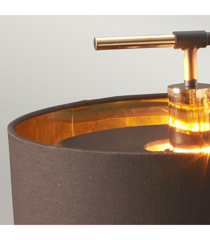 Balance 1 Light Table Lamp Brown Polished Brass E27-2