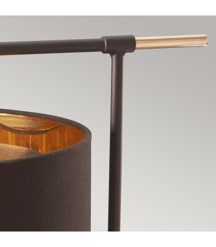 Balance 1 Light Table Lamp Brown Polished Brass E27-3