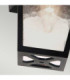 York 1 Light Outdoor Flush Ceiling Lantern Black-3