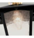 York 1 Light Outdoor Flush Ceiling Lantern Black-4