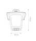 York 1 Light Outdoor Flush Ceiling Lantern Black-5