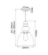 Matrimonio 1 Light Mini Dome Pendant Driftwood-6