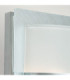 1 Light Outdoor Frosted Flush Wall Light Galvanised IP54 E27-2