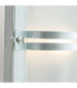 1 Light Outdoor Frosted Flush Wall Light Galvanised IP54 E27-3