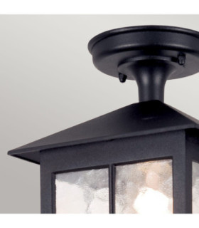 Winchester 1 Light Outdoor Ceiling Lantern Black IP43 E27-2