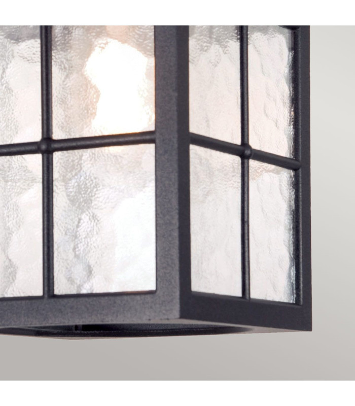 Winchester 1 Light Outdoor Ceiling Lantern Black IP43 E27-3
