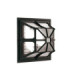 Chapel 1 Light Outdoor Flush Ceiling Lantern Black IP44 E27-1