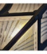 Chapel 1 Light Outdoor Flush Ceiling Lantern Black IP44 E27-2