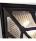 Chapel 1 Light Outdoor Flush Ceiling Lantern Black IP44 E27-3