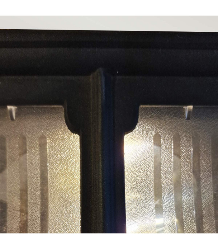 Chapel 1 Light Outdoor Flush Ceiling Lantern Black IP44 E27-5