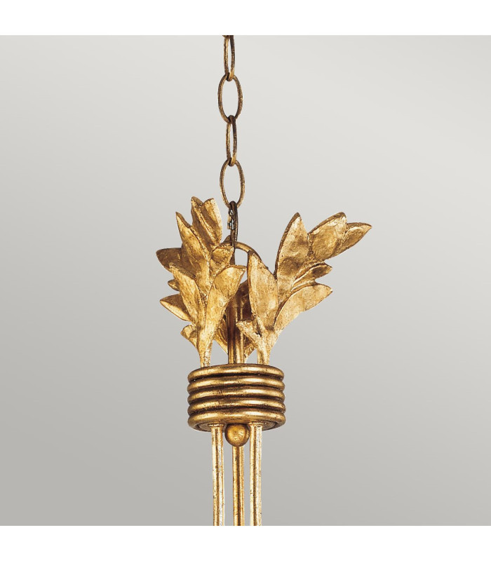 Sweet Olive 3 Light Multi Arm Ceiling Pendant Chandelier Gold E14-2