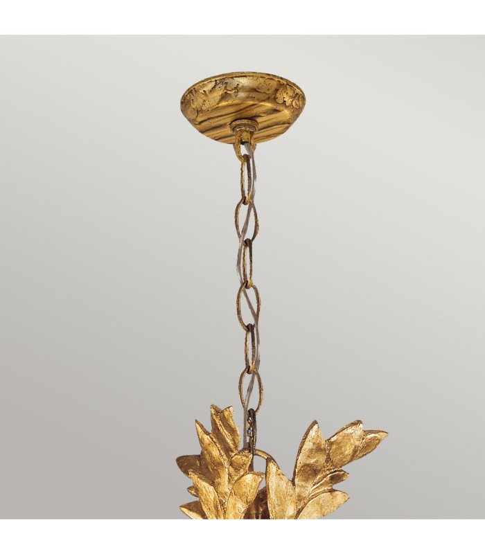 Sweet Olive 3 Light Multi Arm Ceiling Pendant Chandelier Gold E14-5