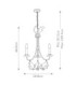 Sweet Olive 3 Light Multi Arm Ceiling Pendant Chandelier Gold E14-6