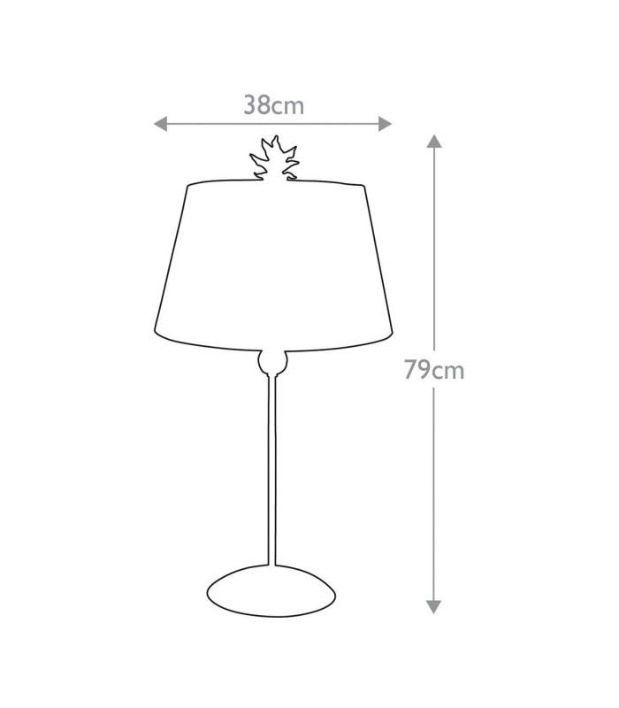 South Beach 1 Light Table Lamp Black Cream E27-4