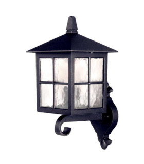 Winchester 1 Light Outdoor Wall Lantern Light Black IP44 E27-1
