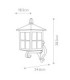 Winchester 1 Light Outdoor Wall Lantern Light Black IP44 E27-3