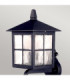 Winchester 1 Light Outdoor Wall Lantern Light Black IP44 E27-4